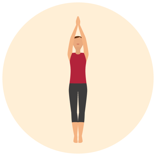 Yoga Sonnengruß Pose 3 Frau Flat Icon